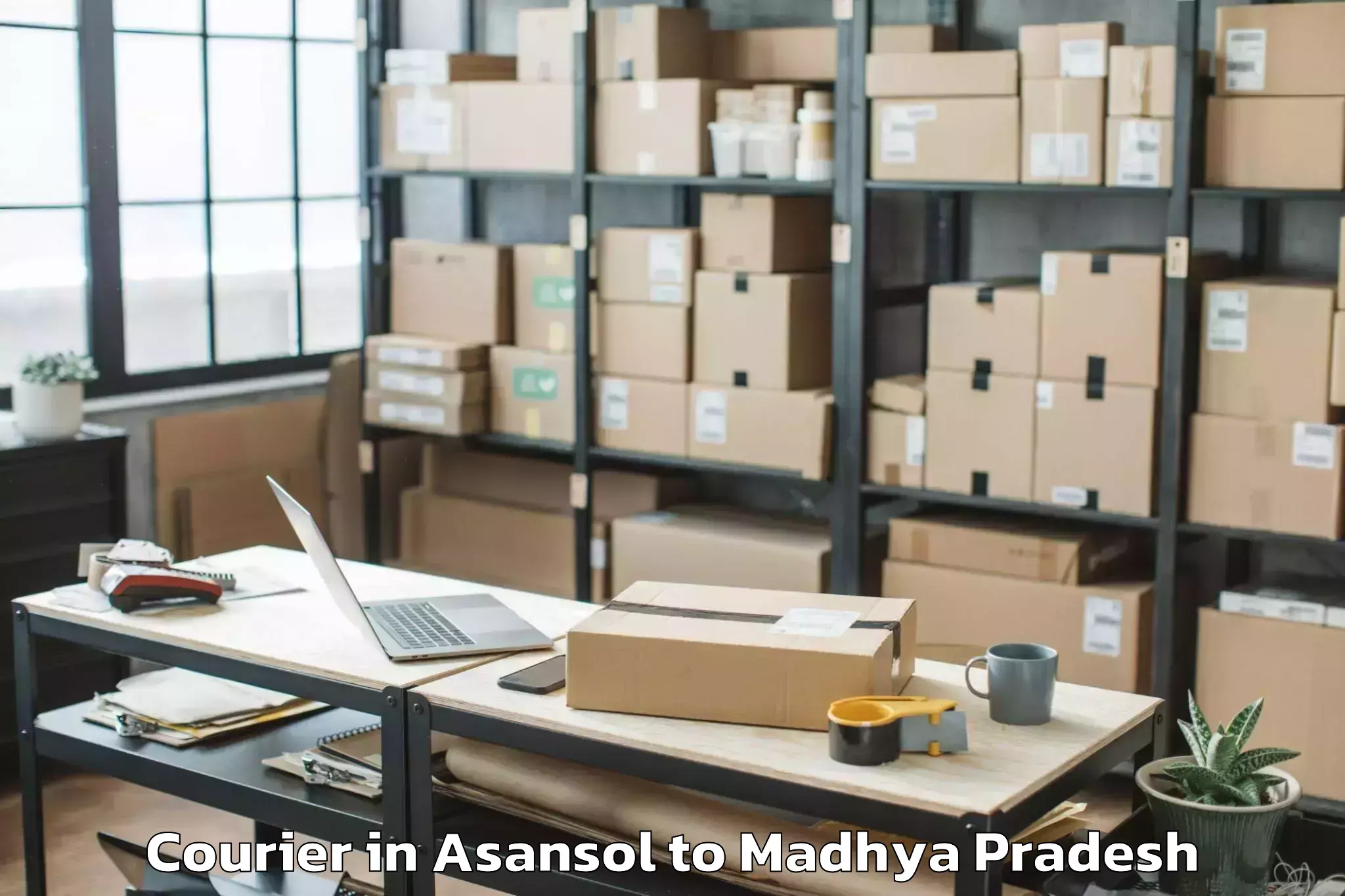 Quality Asansol to Lodhikheda Courier